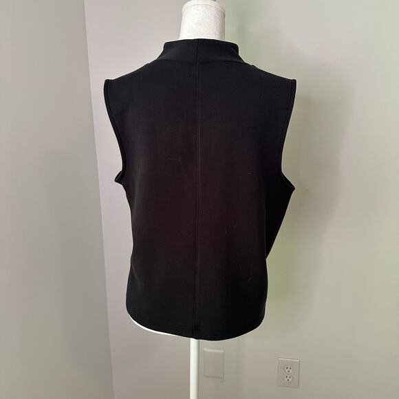 SPANX black sleeveless turtleneck top size L - Picture 4 of 11